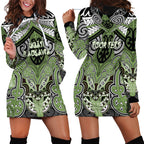 Aotearoa Iwi Ngati Raukawa Personalised Hoodie Dress Maori Kowhaiwhai Pattern
