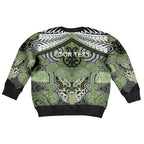 Aotearoa Iwi Ngati Raukawa Personalised Kid Ugly Christmas Sweater Maori Kowhaiwhai Pattern