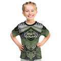 Aotearoa Iwi Ngati Raukawa Personalised Kid T Shirt Maori Kowhaiwhai Pattern