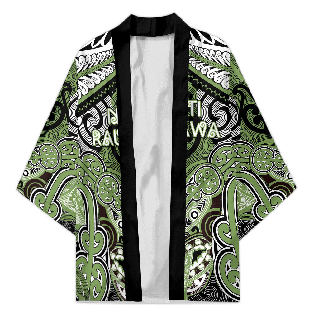 Aotearoa Iwi Ngati Raukawa Personalised Kimono Maori Kowhaiwhai Pattern