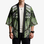 Aotearoa Iwi Ngati Raukawa Personalised Kimono Maori Kowhaiwhai Pattern