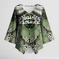 Aotearoa Iwi Ngati Raukawa Personalised Kimono Sleeve Blouse Maori Kowhaiwhai Pattern