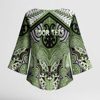 Aotearoa Iwi Ngati Raukawa Personalised Kimono Sleeve Blouse Maori Kowhaiwhai Pattern