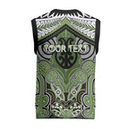 Aotearoa Iwi Ngati Raukawa Personalised Christmas Knitted V-Neck Vest Maori Kowhaiwhai Pattern