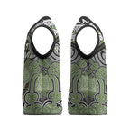 Aotearoa Iwi Ngati Raukawa Personalised Christmas Knitted V-Neck Vest Maori Kowhaiwhai Pattern
