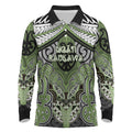 Aotearoa Iwi Ngati Raukawa Personalised Long Sleeve Polo Shirt Maori Kowhaiwhai Pattern