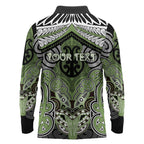 Aotearoa Iwi Ngati Raukawa Personalised Long Sleeve Polo Shirt Maori Kowhaiwhai Pattern