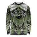 Aotearoa Iwi Ngati Raukawa Personalised Long Sleeve Shirt Maori Kowhaiwhai Pattern