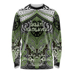 Aotearoa Iwi Ngati Raukawa Personalised Long Sleeve Shirt Maori Kowhaiwhai Pattern