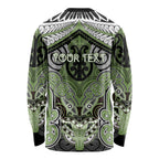Aotearoa Iwi Ngati Raukawa Personalised Long Sleeve Shirt Maori Kowhaiwhai Pattern