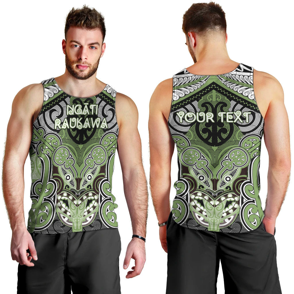 Aotearoa Iwi Ngati Raukawa Personalised Men Tank Top Maori Kowhaiwhai Pattern