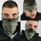 Aotearoa Iwi Ngati Raukawa Neck Gaiter Maori Kowhaiwhai Pattern