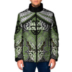 Aotearoa Iwi Ngati Raukawa Personalised Padded Jacket Maori Kowhaiwhai Pattern
