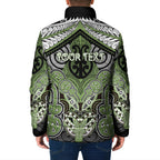 Aotearoa Iwi Ngati Raukawa Personalised Padded Jacket Maori Kowhaiwhai Pattern