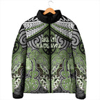 Aotearoa Iwi Ngati Raukawa Personalised Padded Jacket Maori Kowhaiwhai Pattern