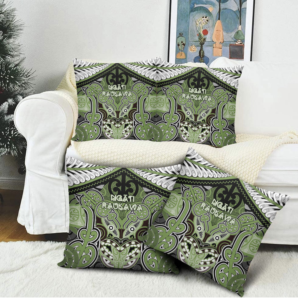 Aotearoa Iwi Ngati Raukawa Pillow Cover Maori Kowhaiwhai Pattern