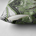 Aotearoa Iwi Ngati Raukawa Pillow Cover Maori Kowhaiwhai Pattern
