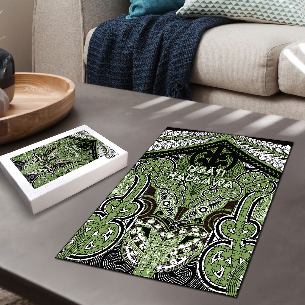 Aotearoa Iwi Ngati Raukawa Puzzle Maori Kowhaiwhai Pattern