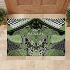 Aotearoa Iwi Ngati Raukawa Rubber Doormat Maori Kowhaiwhai Pattern