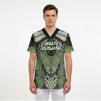 Aotearoa Iwi Ngati Raukawa Personalised Scrub Top Maori Kowhaiwhai Pattern