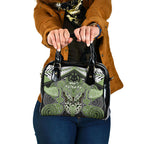 Aotearoa Iwi Ngati Raukawa Shoulder Handbag Maori Kowhaiwhai Pattern