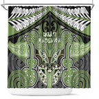 Aotearoa Iwi Ngati Raukawa Shower Curtain Maori Kowhaiwhai Pattern