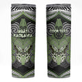 Aotearoa Iwi Ngati Raukawa Personalised Skinny Tumbler Maori Kowhaiwhai Pattern