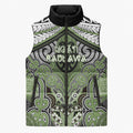 Aotearoa Iwi Ngati Raukawa Personalised Sleeveless Puffer Jacket Maori Kowhaiwhai Pattern