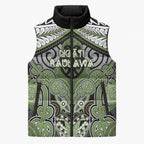 Aotearoa Iwi Ngati Raukawa Personalised Sleeveless Puffer Jacket Maori Kowhaiwhai Pattern