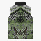 Aotearoa Iwi Ngati Raukawa Personalised Sleeveless Puffer Jacket Maori Kowhaiwhai Pattern