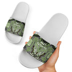 Aotearoa Iwi Ngati Raukawa Slide Sandals Maori Kowhaiwhai Pattern