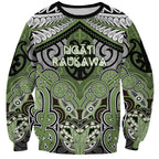Aotearoa Iwi Ngati Raukawa Personalised Sweatshirt Maori Kowhaiwhai Pattern