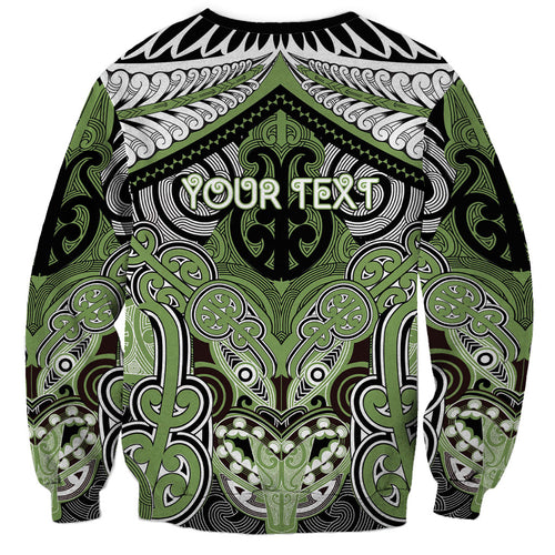 Aotearoa Iwi Ngati Raukawa Personalised Sweatshirt Maori Kowhaiwhai Pattern