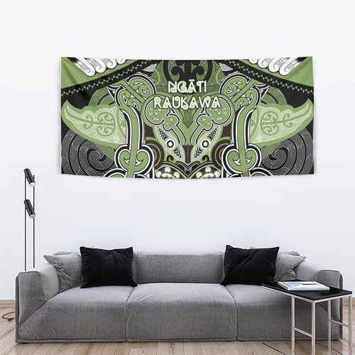 Aotearoa Iwi Ngati Raukawa Tapestry Maori Kowhaiwhai Pattern
