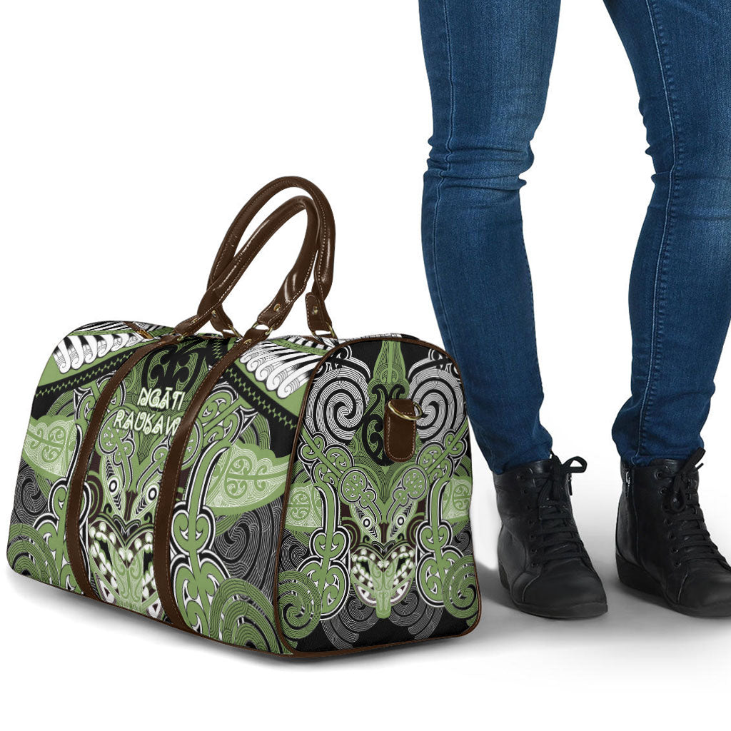Aotearoa Iwi Ngati Raukawa Travel Bag Maori Kowhaiwhai Pattern