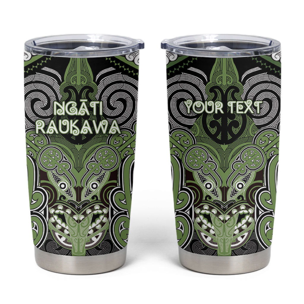 Aotearoa Iwi Ngati Raukawa Personalised Tumbler Cup Maori Kowhaiwhai Pattern