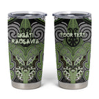 Aotearoa Iwi Ngati Raukawa Personalised Tumbler Cup Maori Kowhaiwhai Pattern