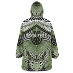 Aotearoa Iwi Ngati Raukawa Personalised Wearable Blanket Hoodie Maori Kowhaiwhai Pattern