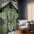 Aotearoa Iwi Ngati Raukawa Window Curtain Maori Kowhaiwhai Pattern