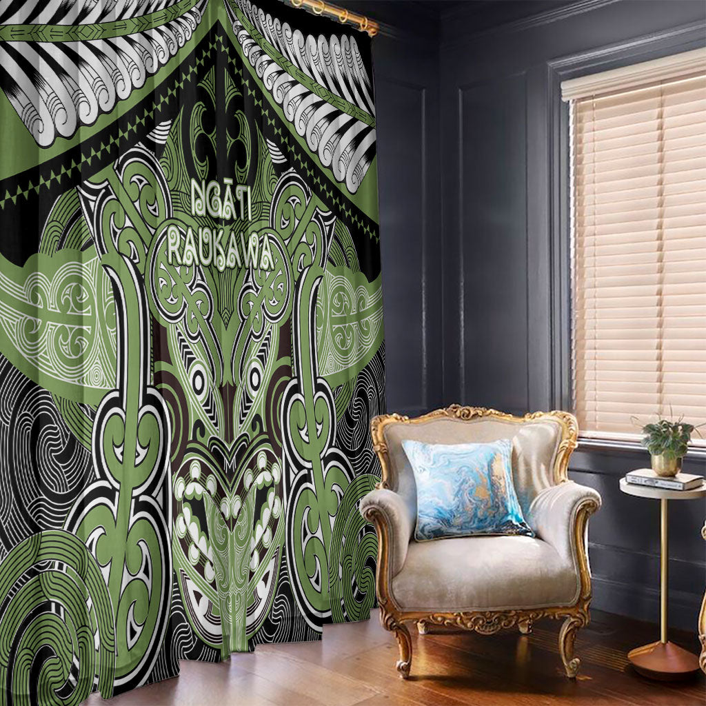 Aotearoa Iwi Ngati Raukawa Window Curtain Maori Kowhaiwhai Pattern