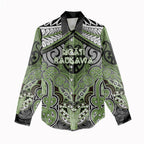 Aotearoa Iwi Ngati Raukawa Personalised Women Casual Shirt Maori Kowhaiwhai Pattern