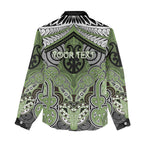 Aotearoa Iwi Ngati Raukawa Personalised Women Casual Shirt Maori Kowhaiwhai Pattern