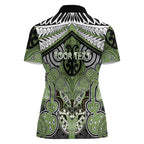 Aotearoa Iwi Ngati Raukawa Personalised Women Polo Shirt Maori Kowhaiwhai Pattern
