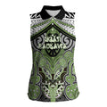 Aotearoa Iwi Ngati Raukawa Personalised Women Sleeveless Polo Shirt Maori Kowhaiwhai Pattern