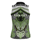 Aotearoa Iwi Ngati Raukawa Personalised Women Sleeveless Polo Shirt Maori Kowhaiwhai Pattern