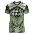 Aotearoa Iwi Ngati Raukawa Personalised Women V-Neck T-Shirt Maori Kowhaiwhai Pattern