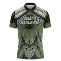 Aotearoa Iwi Ngati Raukawa Personalised Zipper Polo Shirt Maori Kowhaiwhai Pattern