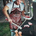 Aotearoa Iwi Ngati Toa Apron Maori Kowhaiwhai Pattern