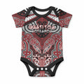 Aotearoa Iwi Ngati Toa Personalised Baby Onesie Maori Kowhaiwhai Pattern