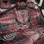 Aotearoa Iwi Ngati Toa Back Car Seat Cover Maori Kowhaiwhai Pattern